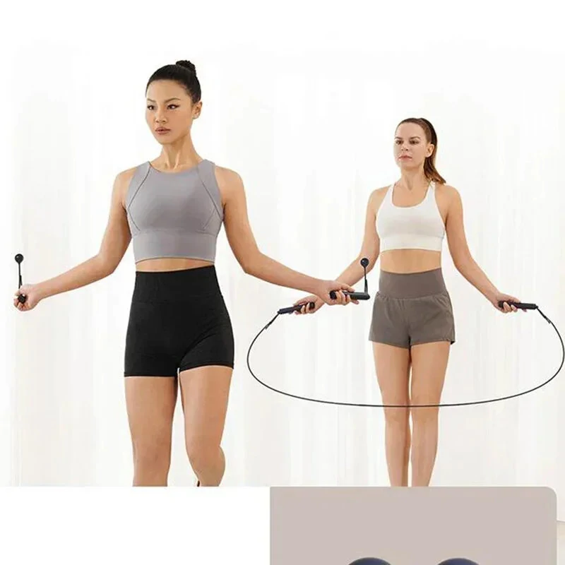 (image for) Xiaomi Mijia Smart Electric Skipping Rope Real-time Training Guidance Accurate Fitness Data Recording Matrix Screen Display App Connection Happy Efficient Exercise Cordless and Rope Jump Rope