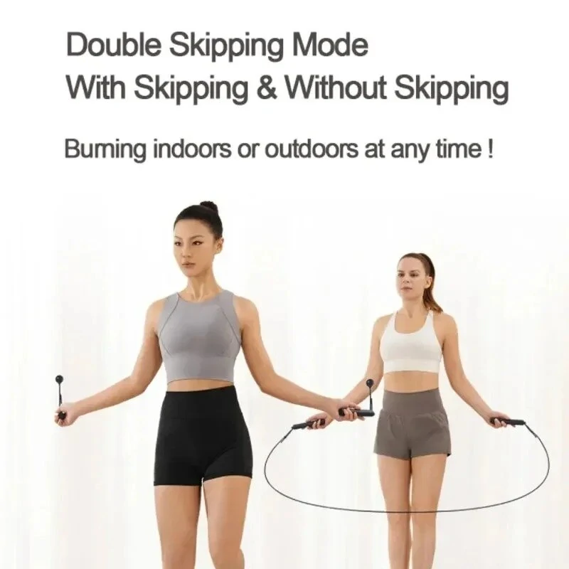 (image for) Xiaomi Mijia Smart Electric Skipping Rope Real-time Training Guidance Accurate Fitness Data Recording Matrix Screen Display App Connection Happy Efficient Exercise Cordless and Rope Jump Rope